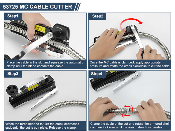 Irregular cutter combination 初期汚れあり　M MC Cable Cutter, Cuts 3/16