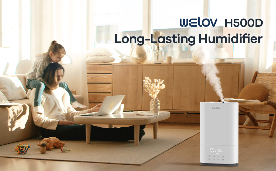 WELOV Air Humidifiers for Bedroom Large Room 5X Faster, 6L