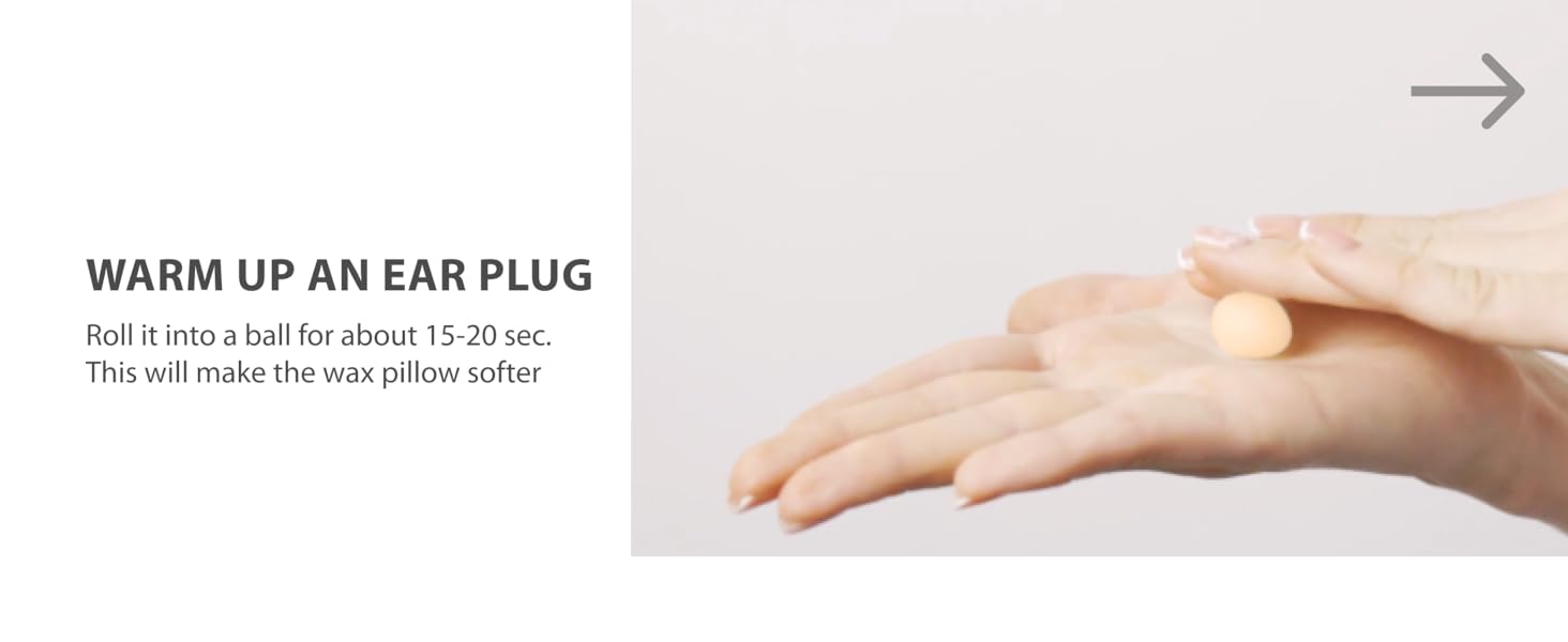 PQ Wax Ear Plugs for Sleep 6 Silicone Wax Earplugs for