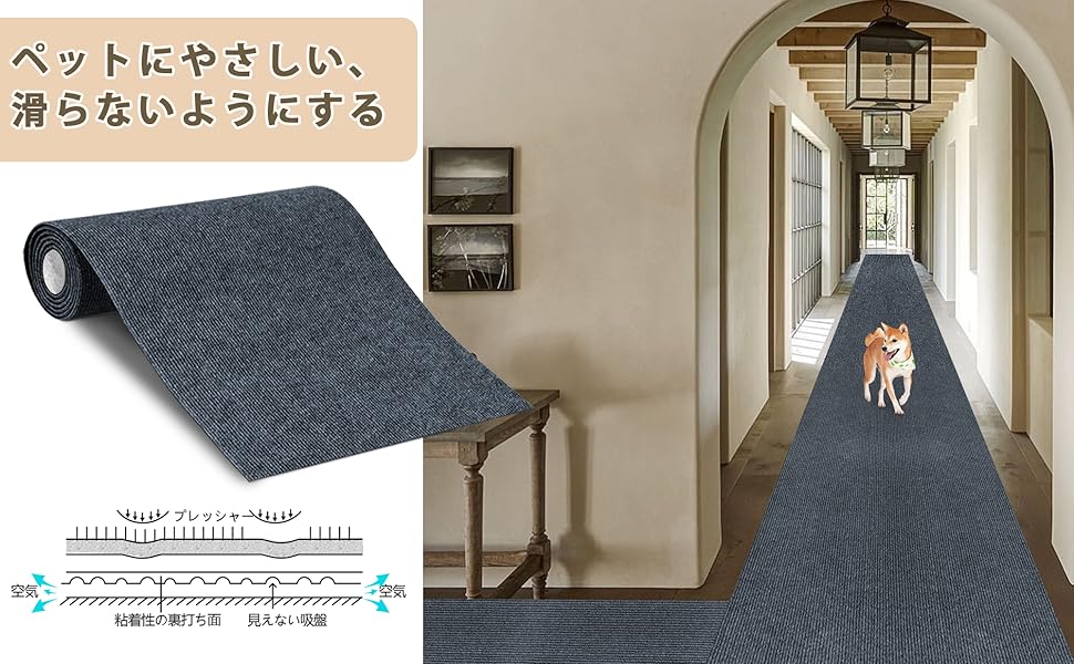 Amazon.co.jp: 【Amazon.co.jp 限定】YIDIHO TPR廊下カーペット