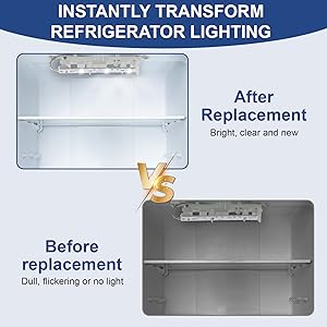 New Upgraded WR55X26671 Refrigerators LED Light Bulb for GE LED Refrigerator Light Bulb Replacement and GE Freezer Bulbs Replacement PS11767930 AP6035586 4468532 EAP11767930 3pcs 16 WR55X26671