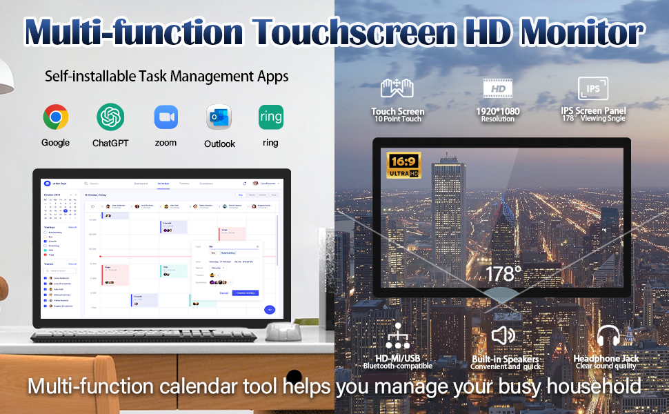Amazon com : Digital Calendar: 27 inches Touchscreen Wall Planners Amazon com : Digital Calendar: 27 inches Touchscreen Wall Planners