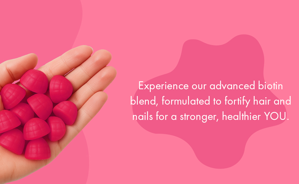 Biotin Gummys For Strong Hair and Nails