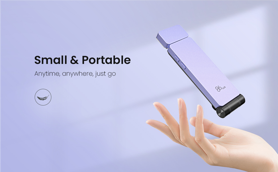 86lux Reading Light, Rechargeable Book Light for Reading in