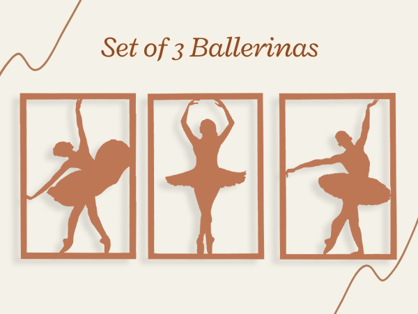 ballet metal wall decor
