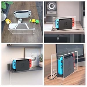Clear Dust Display Box Cover for Switch/OLED Dock