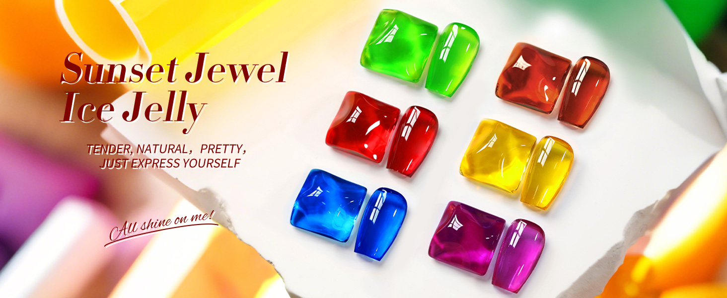 jelly neon gel nail polish