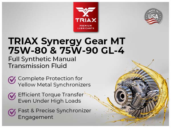 Amazon.com: TRIAX Synergy Gear MT 75W-90 GL-4 (MT-90); Full