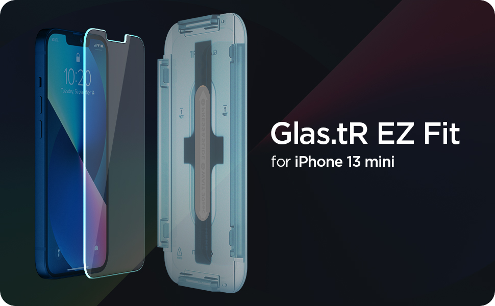 Spigen EZ Fit Tempered Glass Screen Protector for iPhone 13 Mini 2