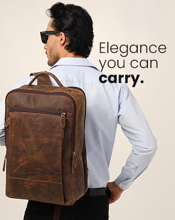 Fine Grain Leather Hand Crafted Backpack