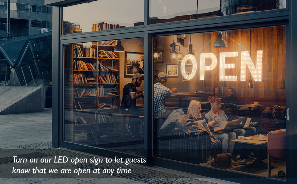 LED Open Sign for Business