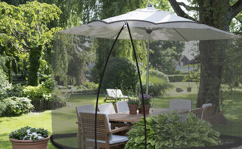Patio Umbrella Netting, 12.5 FT Outdoor Umbrellas Screen