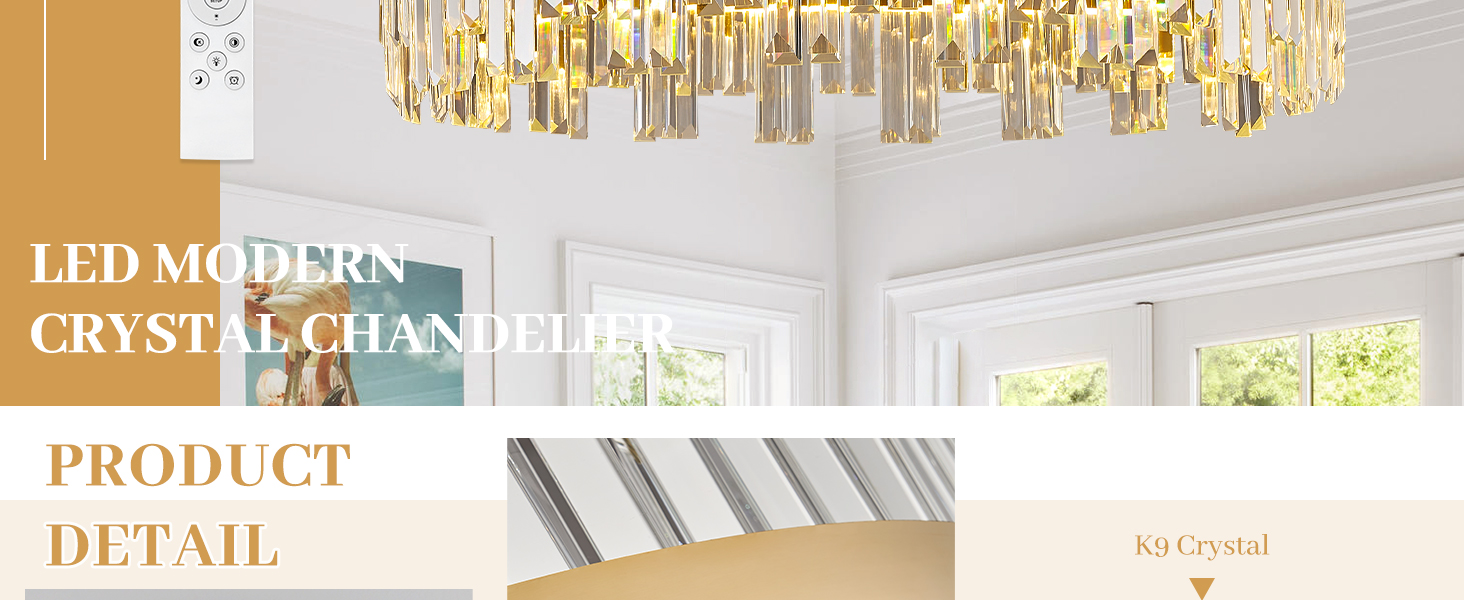  LED Crystal Chandeliers