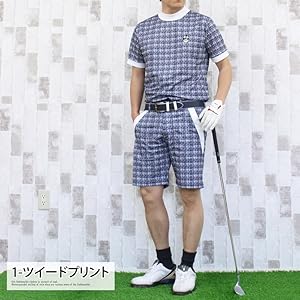 Amazon | [TopIsm] ゴルフウェア セットアップ 上下セット メンズ