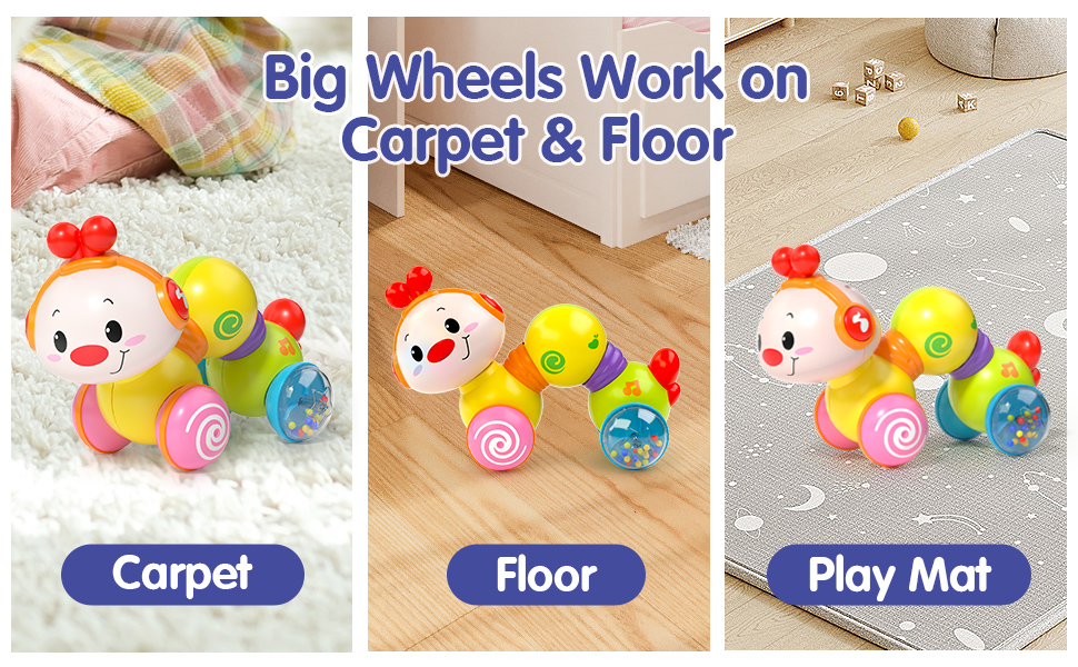 Baby Toys 612 Months Press & Go Toys for 1 + Year Old, Music Light 6