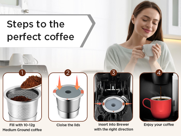 how to use the reusable k cups 