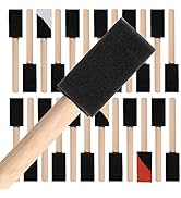 Mister Rui Foam Paint Brush, Mister Rui-Poly Foam Paint Brushes 1 Inch-24 Pack, Small Paint Spong...