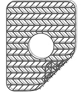 GUUKIN Sink Protectors for Kitchen Sink Grid 18-3/16" X 12-1/2" | Centered Drain for Single Sink ...