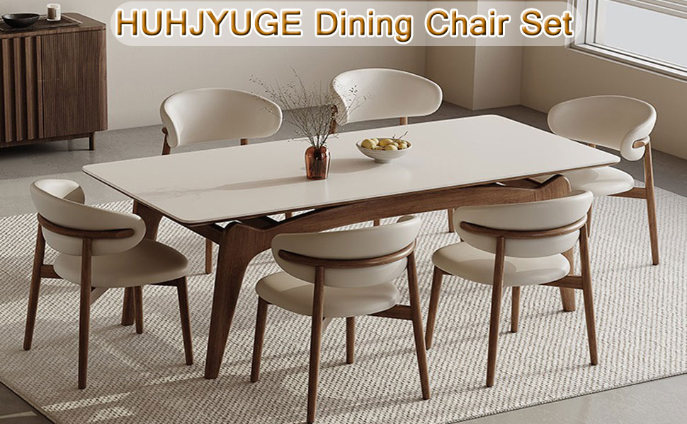 Amazon.com: HUHJYUGE Dining Chairs Set of 1/4 Wood, Modern