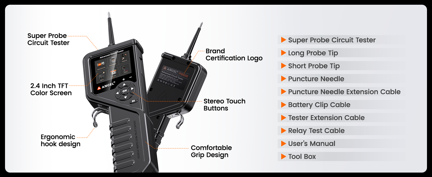 ANCEL PB600 Power Circuit Probe Tester