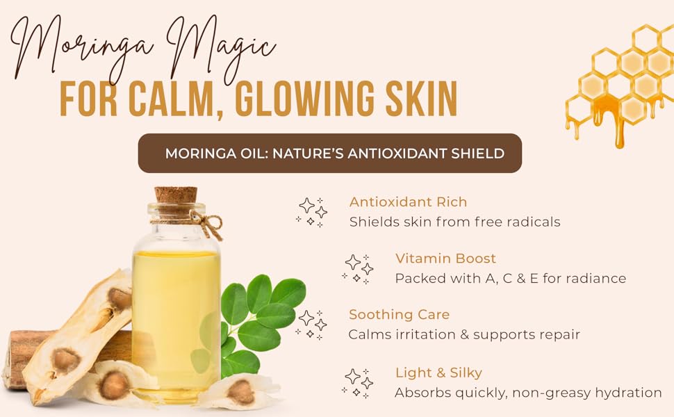 Moringa magic for calm, glowing skin