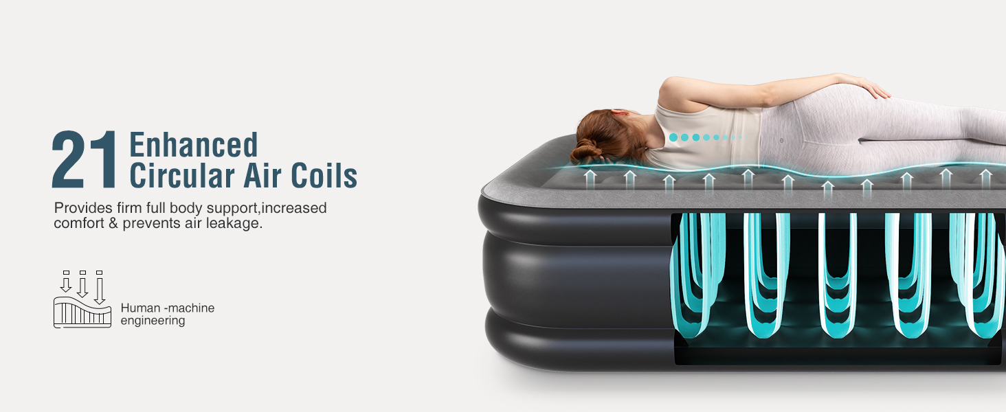 Ezyrest Twin Air Mattress Twin with Built in Pump 16