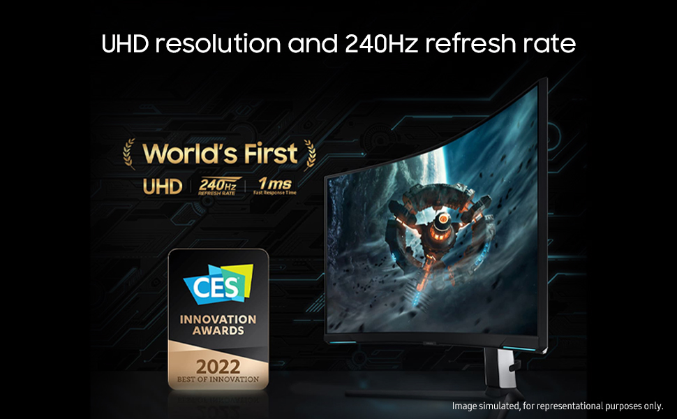 UHD resolution & 240Hz refresh rate