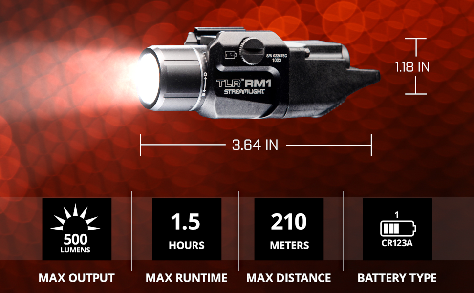 Amazon.com: Streamlight 69440 TLR RM 1 500-Lumen Low-Profile