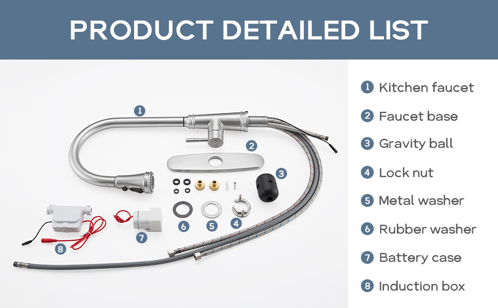 Touch Faucet for Kitchen Sink, ARRISEA Touch Kitchen faucets with Pull