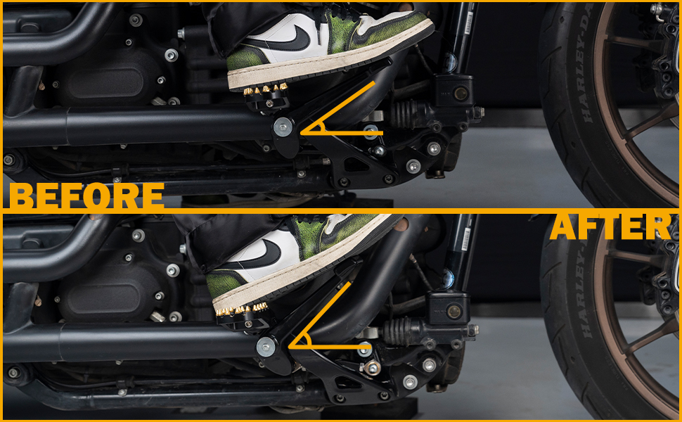 Harley Brake Pedal Angle Adjustment Lever, Rear Brake Riser