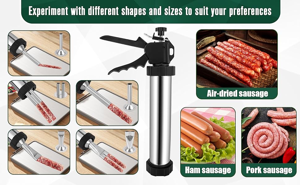 Beef Jerky Gun, Sausage Maker Gun, 2 Lb Large Capacity Meat