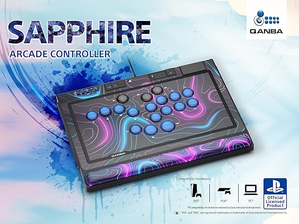 Amazon.com: qanba Sapphire S1 Leverless Arcade Controller Joystick