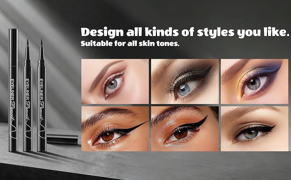 black eyeliner