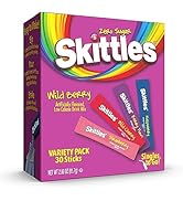Skittles Singles To Go Wild Berry Variety Pack, Watertok Powdered Drink Mix, Zero Sugar, Low Calo...