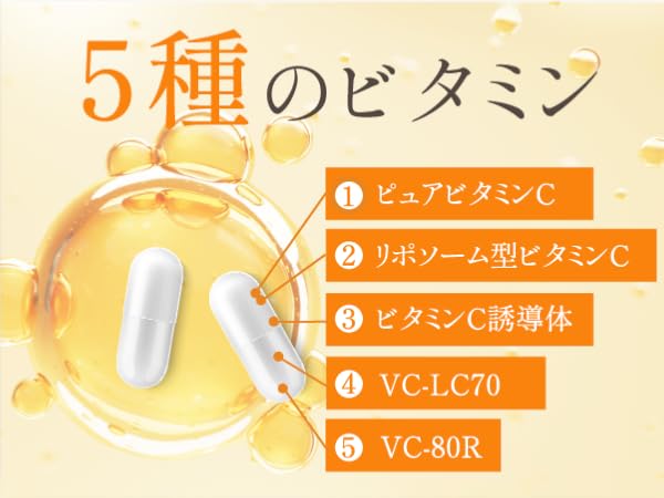5種類のビタミン