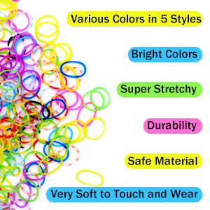 Qualità Premium Elastici per Braccialetti