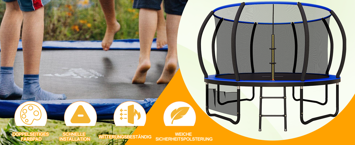 Devoko Outdoor Trampolin, TÜV GS-Zertifikat, Kindertrampolin mit Sicherheitsnetz 805e0785 9cdd 486d B28c 96419e430d66. CR0,0,1464,600 PT0 SX1464 V1