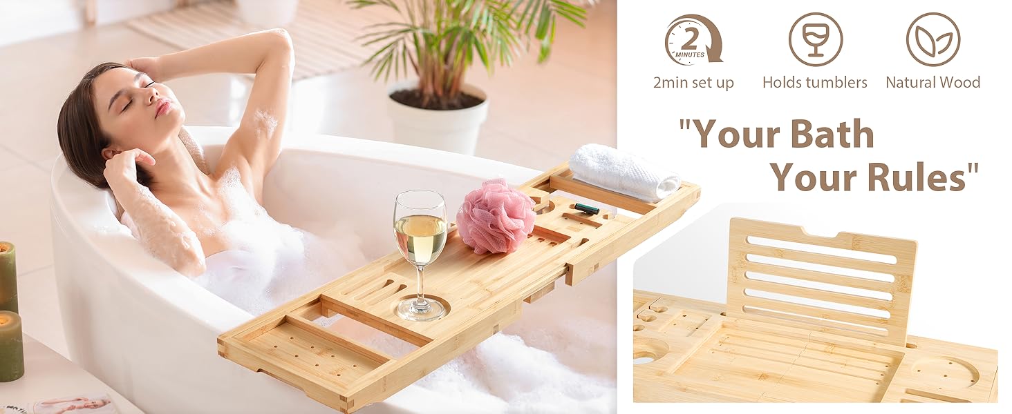 bath caddy tray for bathtub