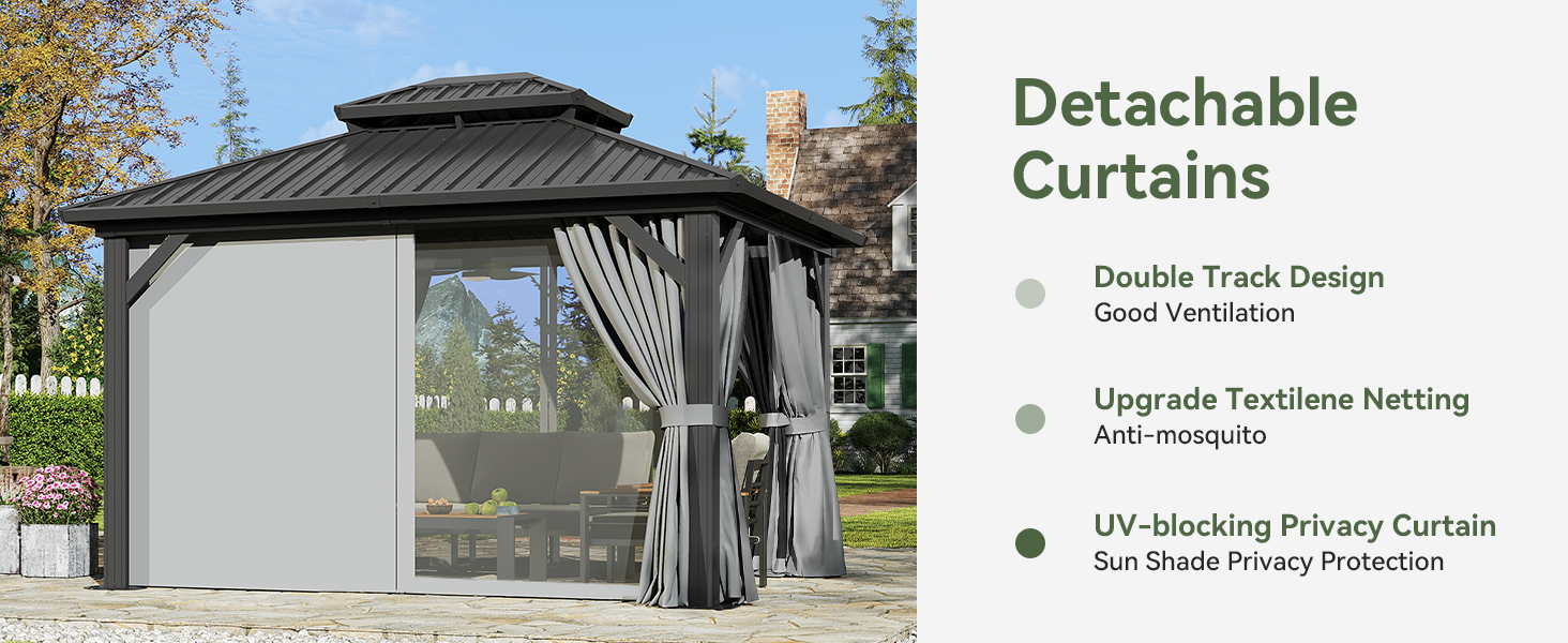 detacheable curtains