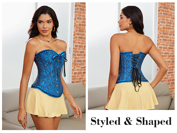 V*様 melt the lady lace up corset tops Delicately Femme Lace