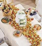 PONKING 8 Pcs 66FT Flower Garland, Artificial Rose Vine Flowers with Green Leaves, Hanging Fake R...