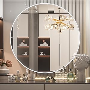 White Round Mirror 30 Inch, Circle Wall ... 17 Bedroom