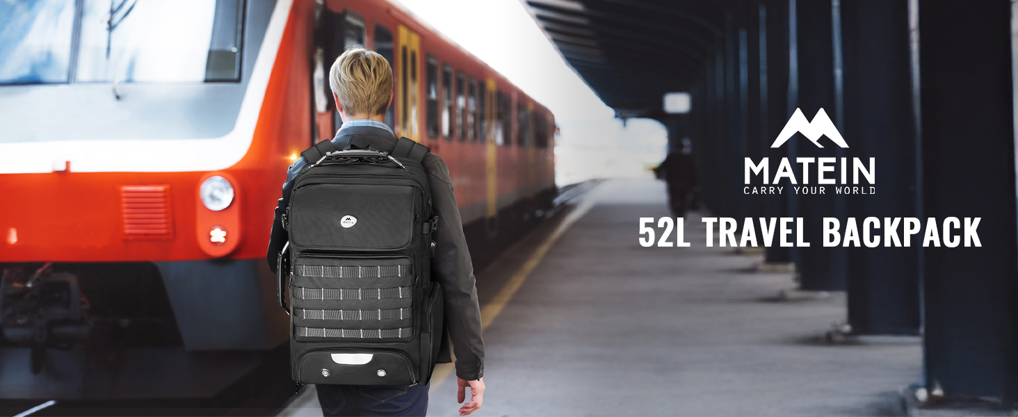 Travel backpack for men