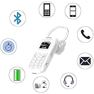 Mini cellulare cellulare piccolo telefono cellulare Bluetooth auricolare  dialer con gancio auricolare Sim 0.66inch