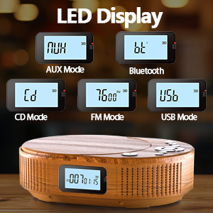 Portable Bluetooth CD player