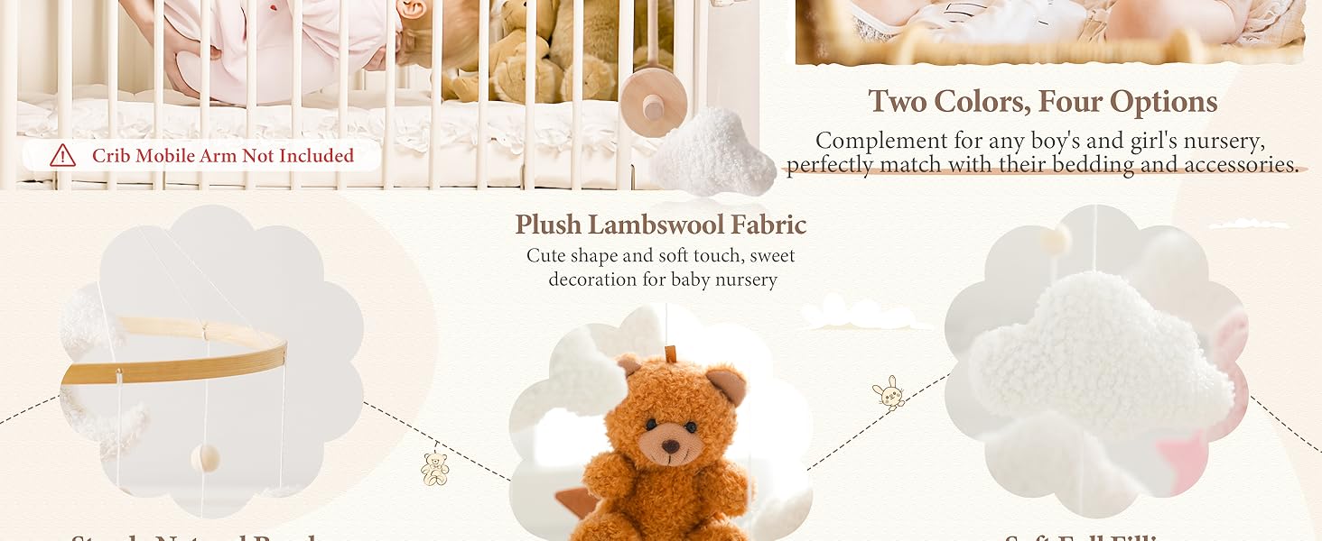 bear crib mobile
