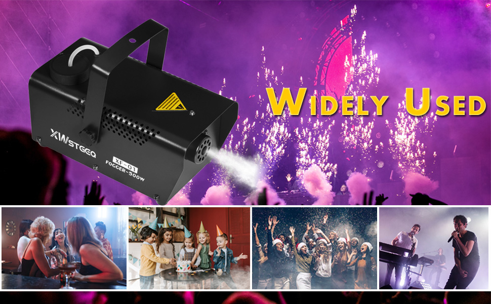 Fog Machine Smoke Machine for Halloween Parties Wedding,500 Watt Mini Portable Safe