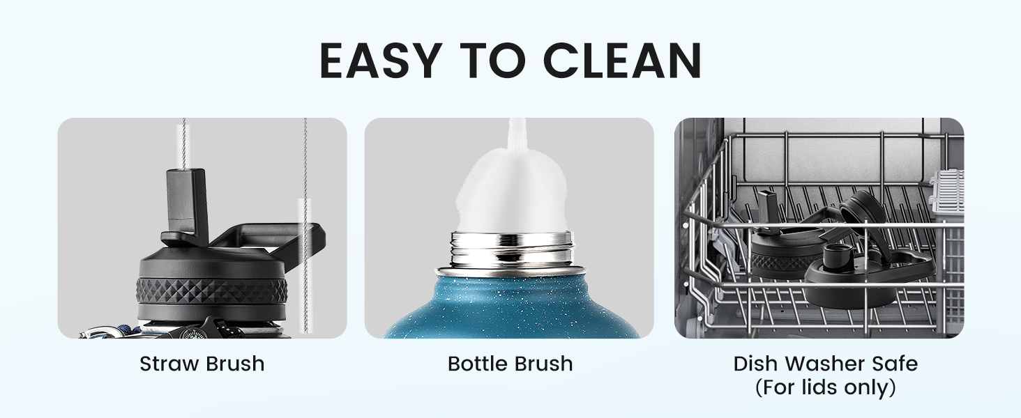 RAYMYLO Insulated Water Bottle, Triple Wall Vacuum Stainless Steel Water Bottles