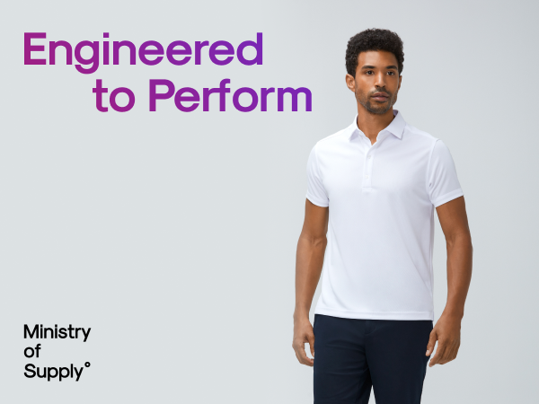 Ministry of Supply - Men's Apollo Polo - Short Sleeve - Breathable
