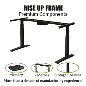 mesa elétrica ajustável em pé mesa ergonômica sentar em pé mesa de memória de motores duplos